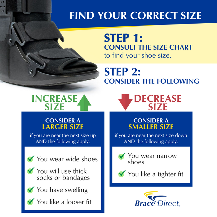 Brace Direct Air Cam Fracture Boot Tall - Comfortable Walking Boot For Foot And Ankle Injuries