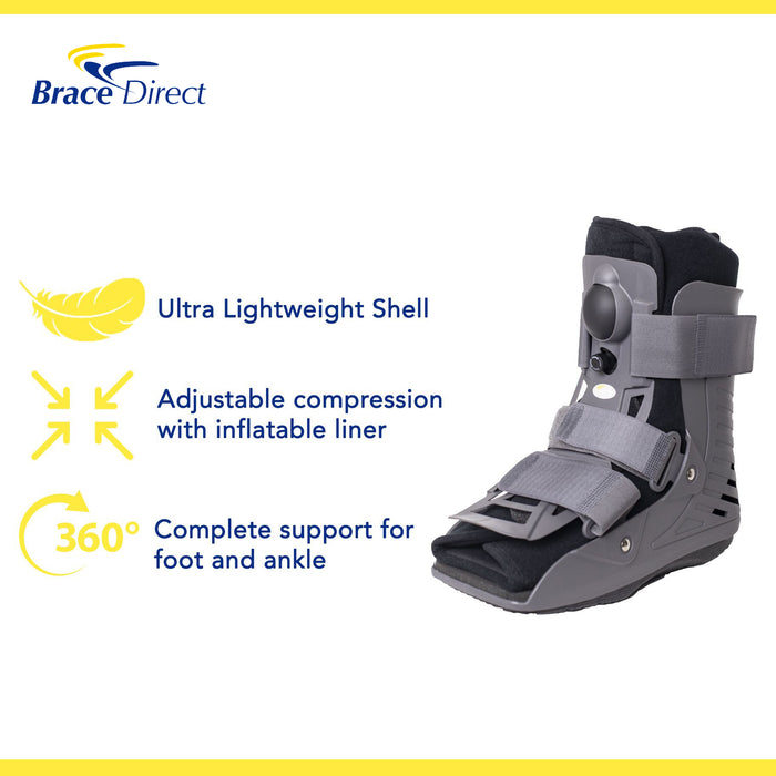 Brace Align Ultra Light Air Short Full Shell Walking Boot L4360/L4361 - Medical Boot For Ankle Sprains Or Fractures