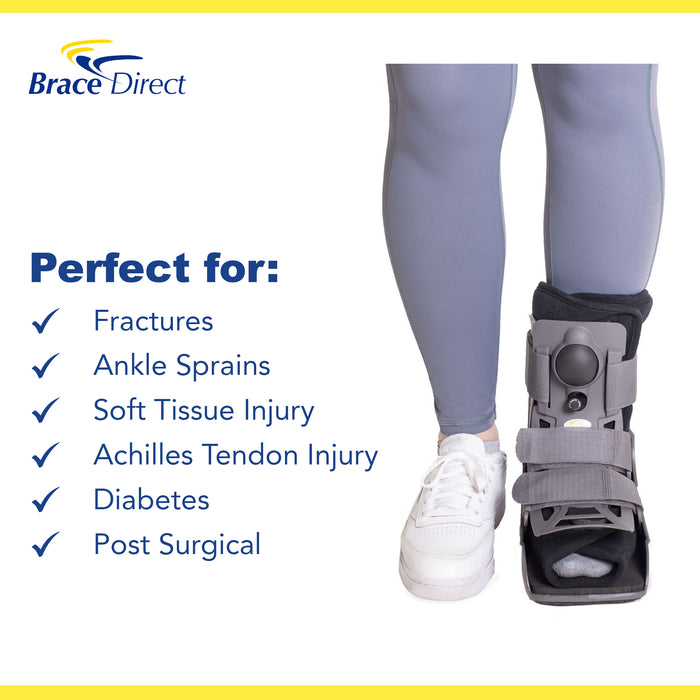 Brace Align Ultra Light Air Short Full Shell Walking Boot L4360/L4361 - Medical Boot For Ankle Sprains Or Fractures