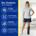 Brace Direct Lightweight Medical Full Shell Walking Boot - Tall Walking Boot With Air Pump