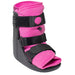 Brace Direct Women's Short Air Walker Boot - Pink Lined Medical Walking Boot For Women