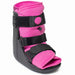 Brace Direct Women's Short Air Walker Boot - Pink Lined Medical Walking Boot For Women