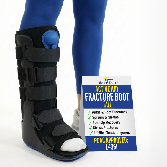 Brace Direct ActiveAir Deluxe Tall Walking Boot – Pneumatic Fracture Support (L4361)