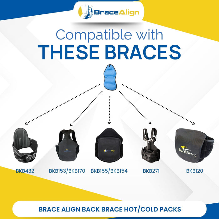 Brace Direct Back Brace Hot or Cold Therapy Pack – Compatible with Brace Direct & Brace Align Braces