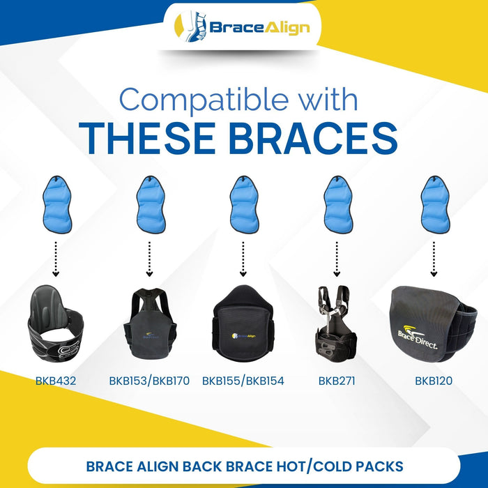 Brace Direct Back Brace Hot or Cold Therapy Pack – Compatible with Brace Direct & Brace Align Braces