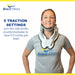 The Brace Direct Cervical Air Traction Collar features five traction settings.