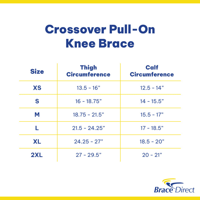 Breg Crossover Brace - Adjustable Knee Support for Enhanced Mobility and Comfort
