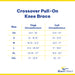 Breg Crossover Brace - Adjustable Knee Support for Enhanced Mobility and Comfort