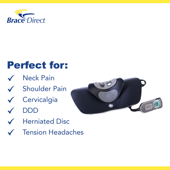 Cervical Digital Traction Unit with Neck Traction Massage and Heat- Pain Relief for Neck, Shoulder, Degenerative Disc, Cervical Compression and Herniated Disc by Brace Direct