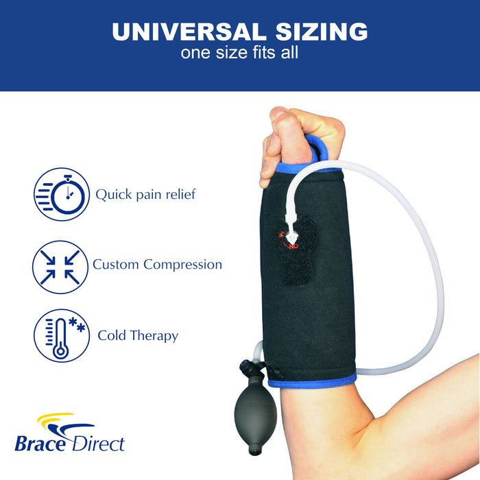 Brace Direct Wrist Ice Pack Wrap with Compression