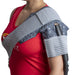 Close-up of woman using Brace Direct's medical-grade ergonomic therapy shoulder pad.