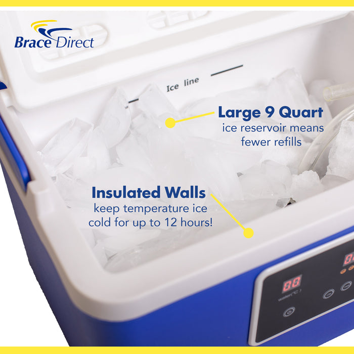 Brace Direct BlueIce Cold Cryotherapy Machine - Portable Ice Therapy for Arthritis, Post-Op, and Injury Recovery