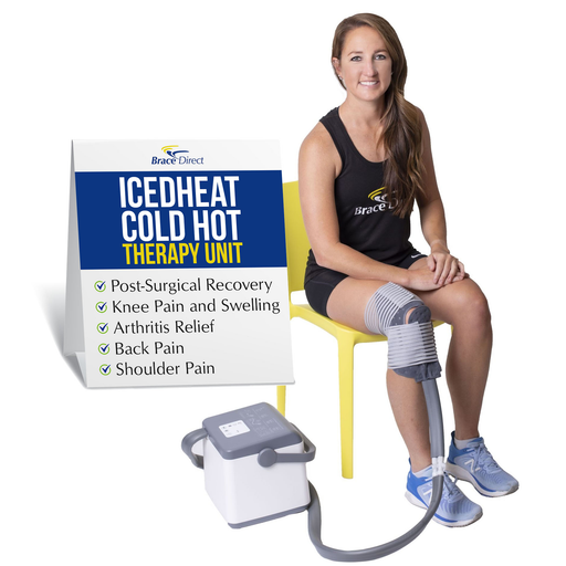 Brace Direct IcedHeat Hot and Cold Therapy Machine for Recovery – Pain Relief for Knee, Back, and Shoulder Injuries