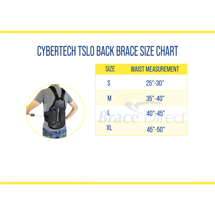 Cybertech TLSO Compressive Support PDAC L0464-Treat Kyphosis, Osteoporosis, Compression Fractures, Upper Spine Injuries, and Pre or Post Surgery with This Hard Lumbar Support