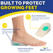 Brace Direct GreenRelief Youth Silicone Heel Cups for Sever's Disease L3485
