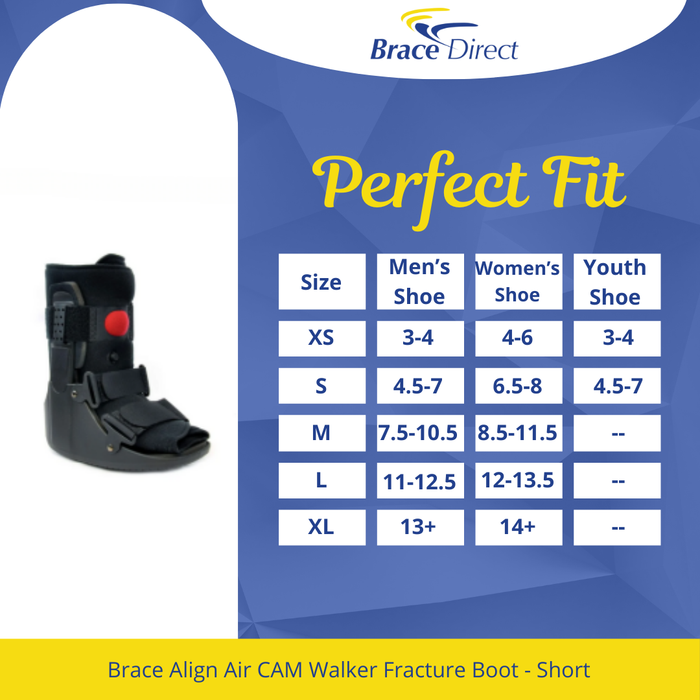 Best Air CAM Walker Boot | Brace Align Air CAM Walker Fracture Boot Short L4360/L4361 | BraceDirect.com