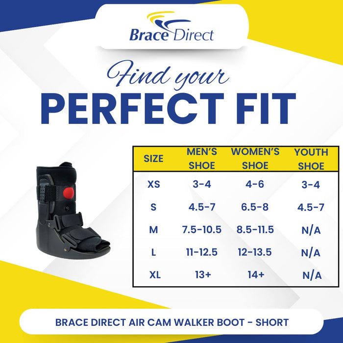 Best Walking Boot for Foot and Ankle Recovery | Brace Direct Air CAM Walker Fracture Boot Short | BraceDirect.com