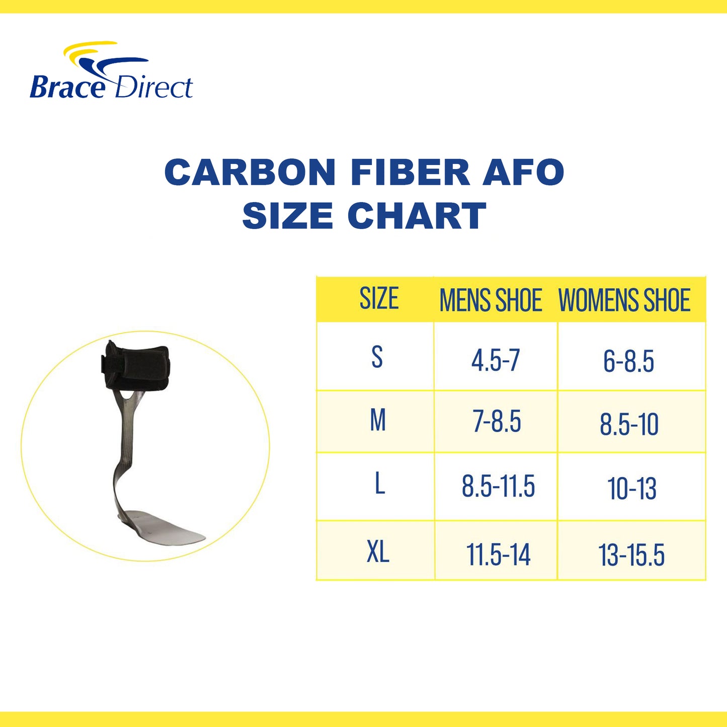 Brace Direct Carbon Fiber AFO