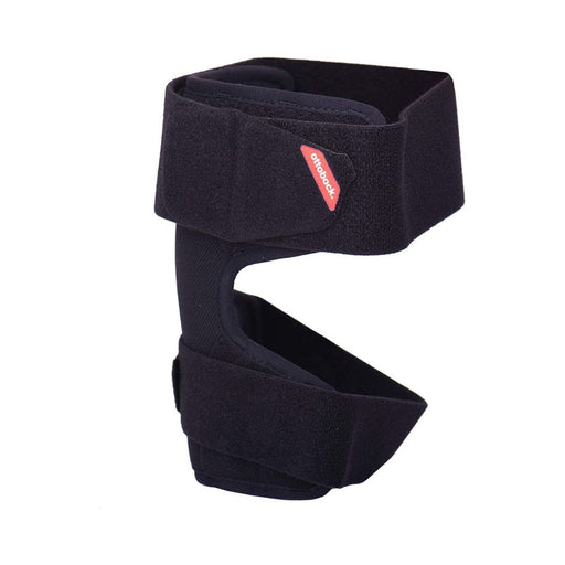 Black AFO Reaction Strap & Liner for Ankle-Foot Orthosis by Ottobock, isolated on white.