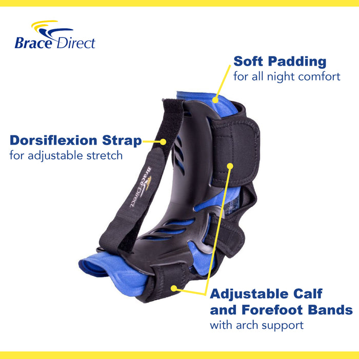 Brace Align Dorsal-Posterior Dynamic Night Splint L4396/L4397 - Best Plantar Fasciitis Night Splint for Foot Pain Relief