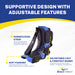 Dorsal-Posterior Dynamic Night Splint for Plantar Fasciitis - Overnight Relief for Achilles Tendonitis, Heel Pain, and Drop Foot - Rigid With Soft Inner Lining by Brace Direct