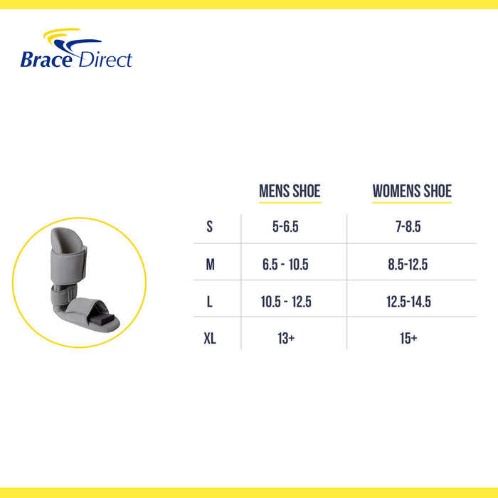 90 Degree Night Splint Sleeping Boot – Stretch Support for Plantar Fasciitis, Drop Foot, Achilles Tendonitis & Heel Pain by Brace Align – PDAC L4396/L4397 – X-Large (US Shoe Men 13+ / Women 15+)