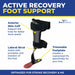 Elite Pro Rehabilitator Carbon Fiber AFO - Lightweight Ankle Foot Orthosis for Foot Drop, Stroke Recovery, Ankle Contractures, Ankle Instability - Guardian by Brace Direct - L1932 (Left or Right - XS to XL)