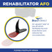 Elite Pro Rehabilitator AFO L1932 - AFO Brace for Ankle Contractures & Foot Drop