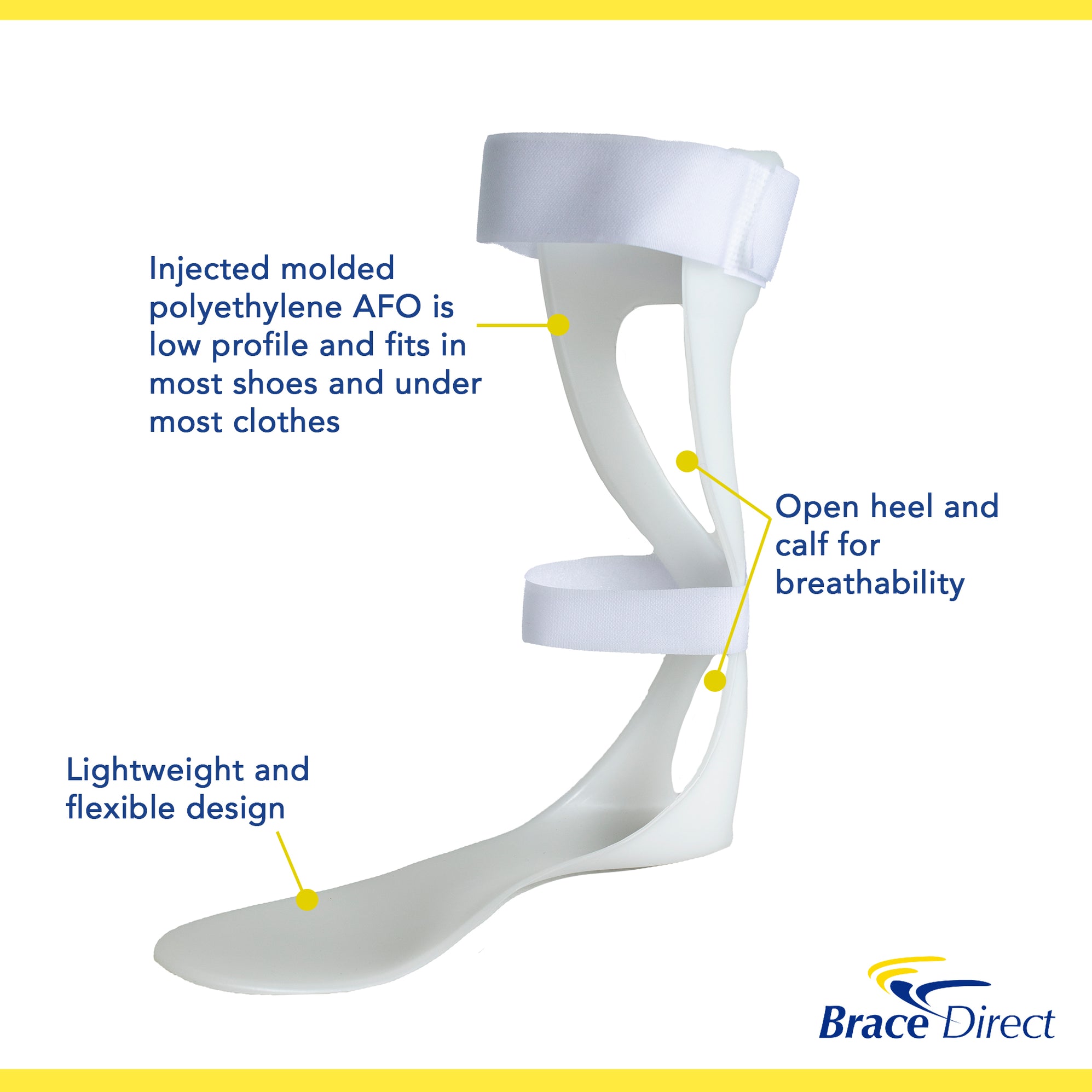 Ta Spring Afo Lightweight AFO for Foot Drop Recovery | Brace Align Swedish Leaf ...