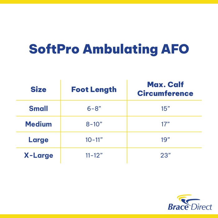 SoftPro Ambulating AFO - For Plantar Flexion, Inversion, and Eversion Contractures of the Ankle and Foot- Support and Rehabilitation- L4396 - OCSI by Brace Direct