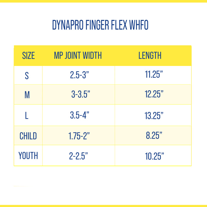 DynaPro Finger Flex WHFO L3807- for mild to moderate contractures of the wrist, hand and fingers- OCSI by Brace Direct