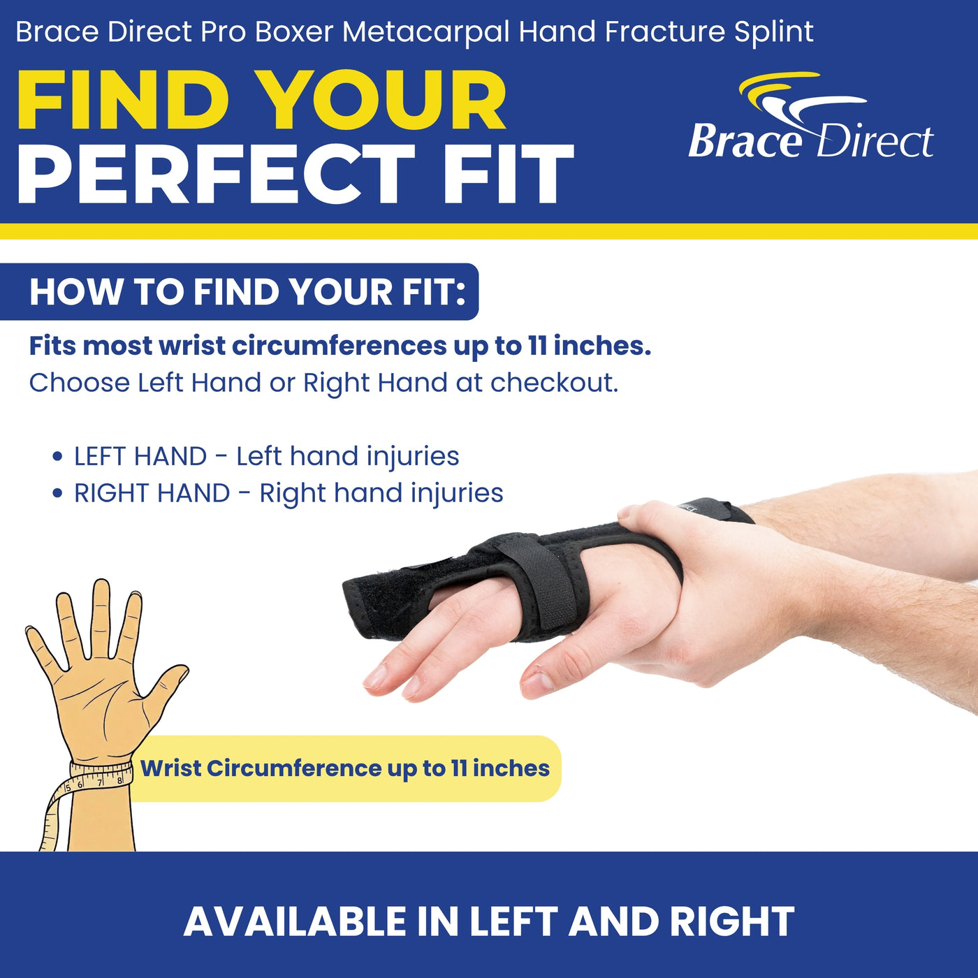 Pro Boxer Metacarpal Hand Fracture Splint | 3-in-1 Gutter Splint ...