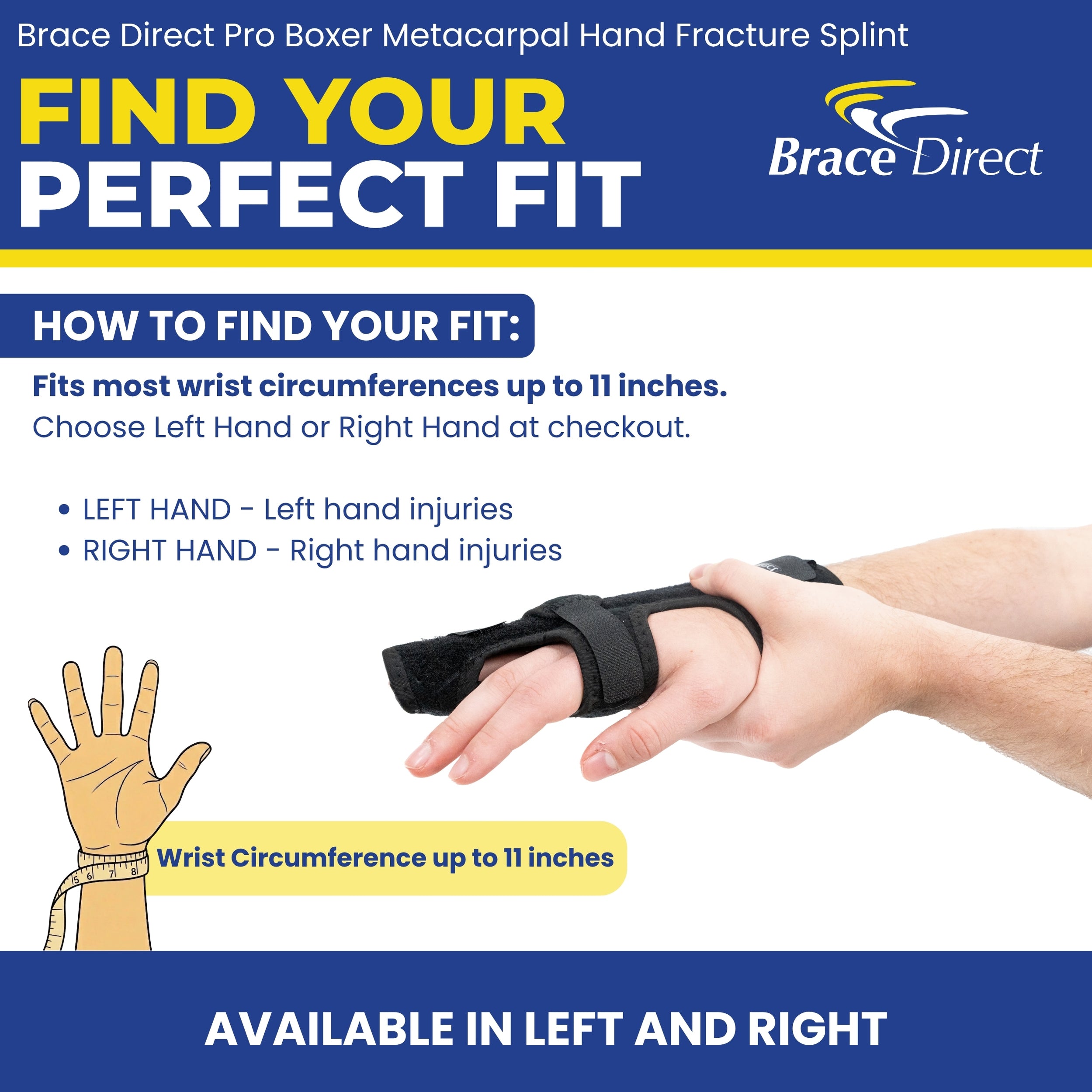 Pro Boxer Metacarpal Hand Fracture Splint | 3-in-1 Gutter Splint ...