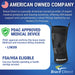 Breg Lateral Stabilizer Knee Support Brace for Patellar Tracking - A4467and Lateral Instability - Advanced Pain Relief
