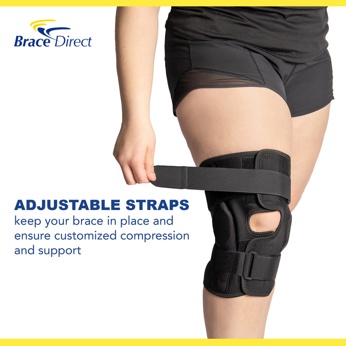 Brace Direct Deluxe Plus Size Internal Hinged Knee Brace | Adjustable ROM Support for Bariatric Patients Up to 8XL