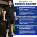 Brace Direct Deluxe Plus Size Internal Hinged Knee Brace | Adjustable ROM Support for Bariatric Patients Up to 8XL L1832 L1833