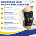 Brace Direct External ROM Plus Size Knee Brace PDAC L1832 / L1833 - Adjustable Support for Sizes XL to 8XL