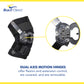 Brace Direct Internal Deluxe Knee Brace with Hinge