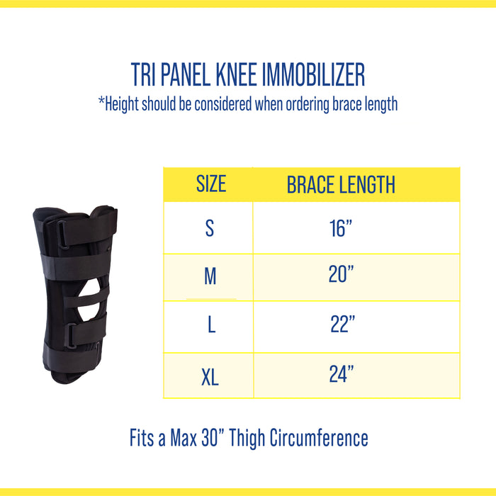 Brace Direct Tri Panel Knee Immobilizer