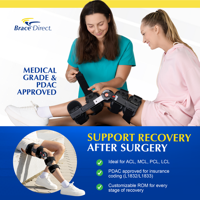 Breg T Scope Premier Post-Op Knee Brace - Trusted Knee Recovery Solution by Brace Direct L1833, L1832