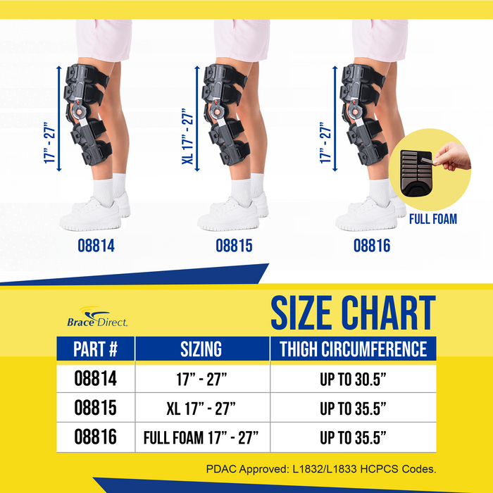 Breg T Scope Premier Post-Op Knee Brace with BridgeTech Incision Pad - Trusted Knee Recovery Solution by Brace Direct L1833, L1832