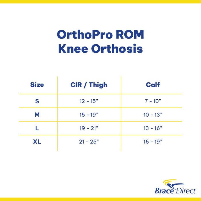OrthoPro ROM Knee Orthosis L1832 - Adjustable Knee Brace for Post-Surgery and Injury Rehabilitation- OCSI by Brace Direct