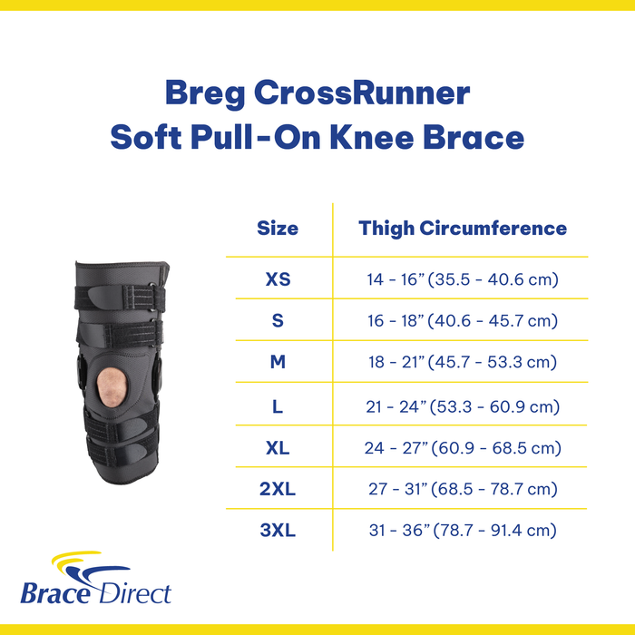 Breg CrossRunner Knee Brace Adjustable & Breathable Support for