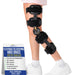 Brace Align FlexTrack ROM Telescoping Knee Brace - Adjustable Hinged Post Op Stabilizer for ACL, MCL, PCL Injuries & Surgical Recovery - L1832 L1833