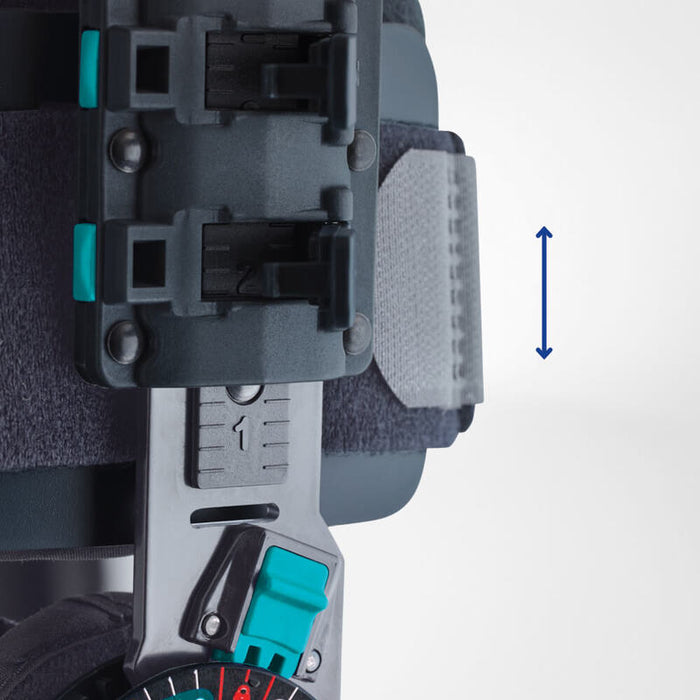 Bauerfeind OrthoPrax Knee Post-OP Pro - Adjustable ROM Knee Brace for Post-Surgery Stabilization