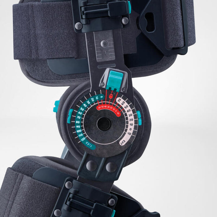 Bauerfeind OrthoPrax Knee Post-OP Pro - Adjustable ROM Knee Brace for Post-Surgery Stabilization
