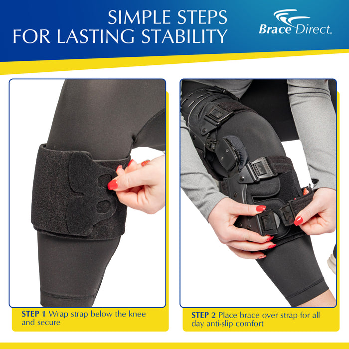 Brace Direct Anti-Slip Strap for Knee Brace - Enhanced Stability & Support for All Knee Braces