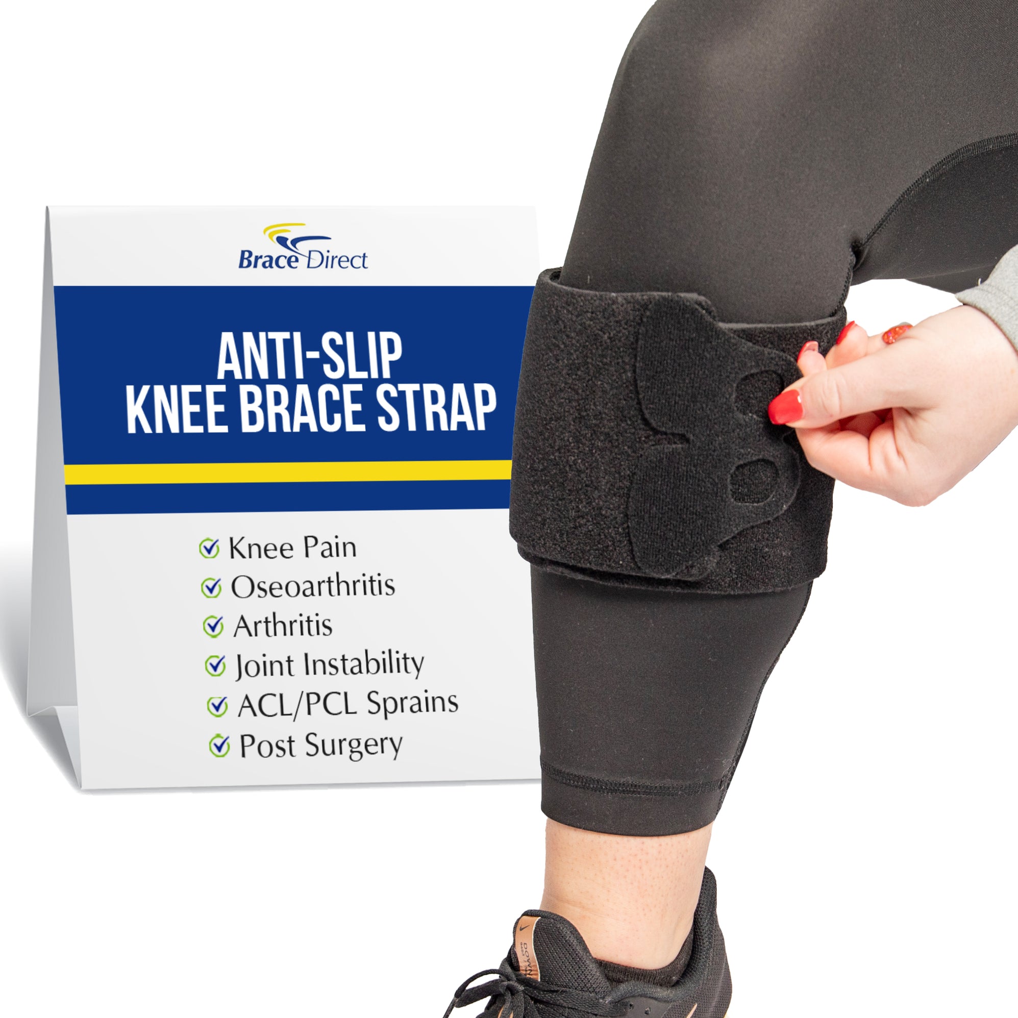 Brace Direct Anti-Slip Strap for Knee Brace: Superior Comfort and Stability