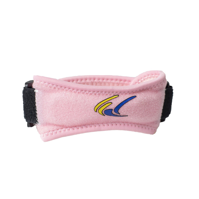 Pink Brace Direct Compression Brace for Tennis Elbow, isolated on white.