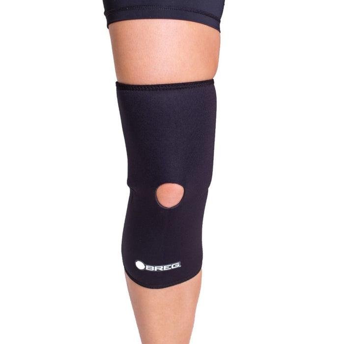 Breg Neoprene Knee Brace with Open Patella Design - Compression Support for Knee Pain & Runner's Knee
